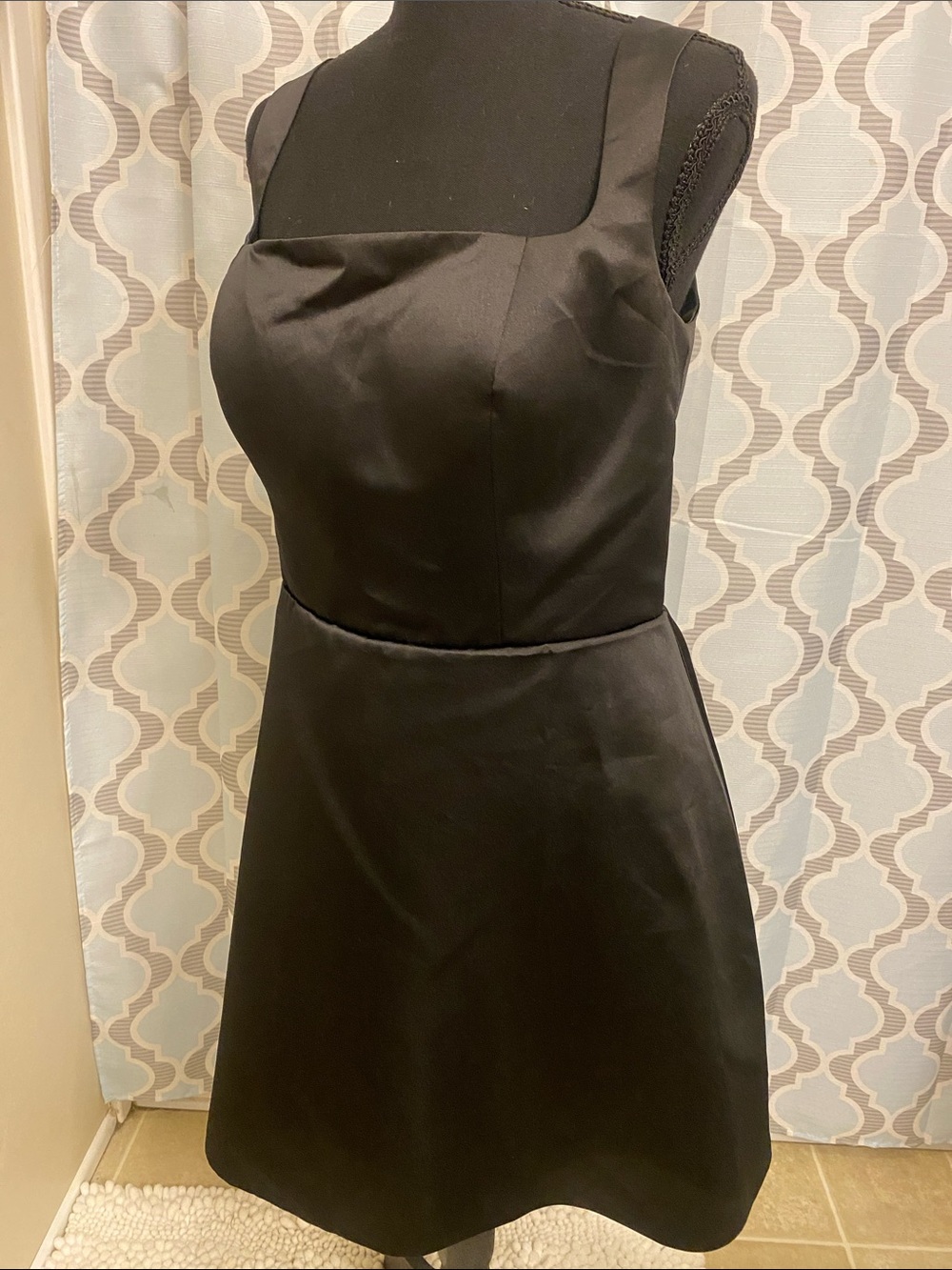 Classic Black Sleeveless A-Line Dress